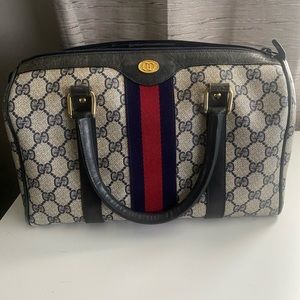 Gucci Vintage Boston GG Monogram bag